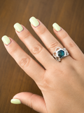 Gaudi Beehive Stone Dome Ring Labradorite