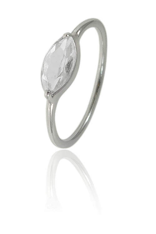 Amazon Stacking Leaf Ring Crystal