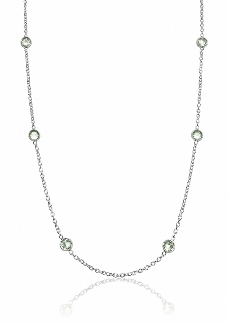 Floating Oval Pietra Necklace Amethyst