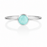 Bilbao Stacking Ring Aqua Chalcedony