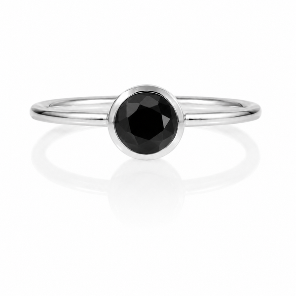 Bilbao Stacking Ring Black Onyx