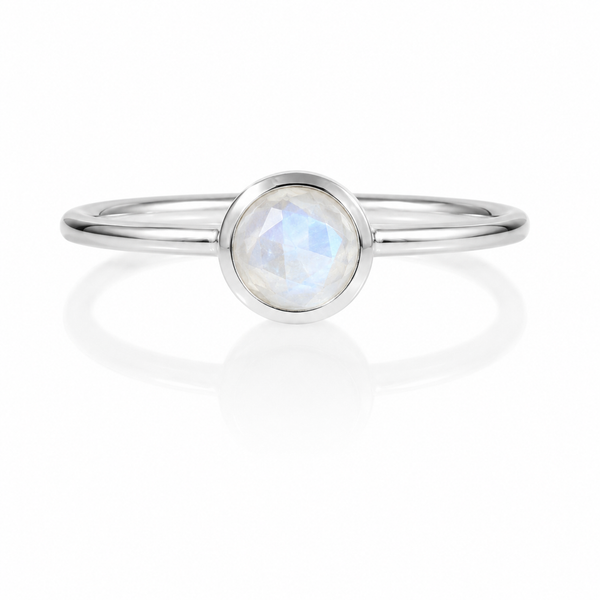 Bilbao Stacking Ring White Moonstone