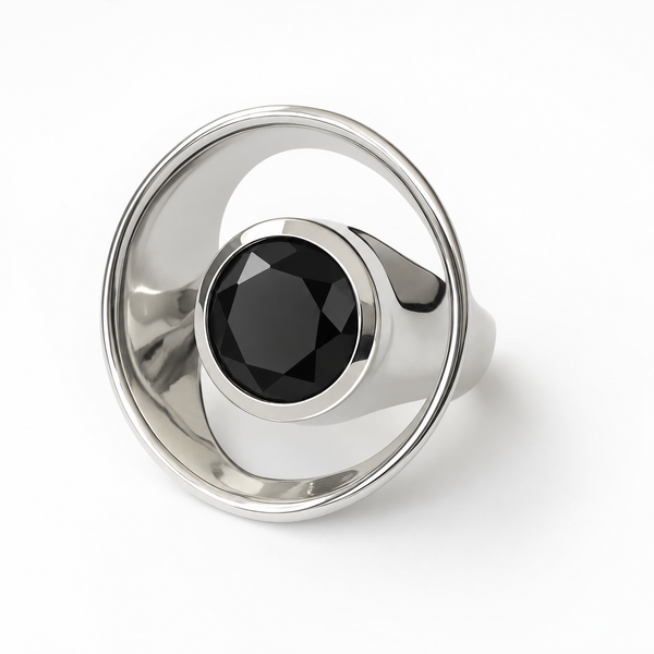 Iceland Golden Circle Ring Black Onyx