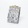 Feather Brocade, Card Holders with RFID Protection | Silver & Black