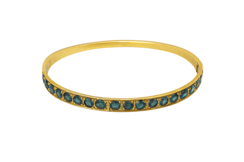 Capri Sunlight Blue Tourmaline Bangle