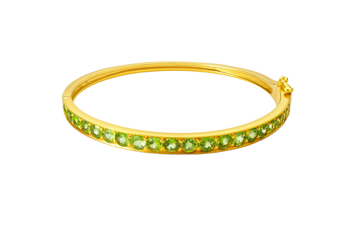 Capri Sunlight Peridot Bangle