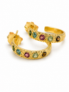 Italian Confetti Hoops – Mixed Tourmaline