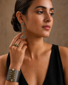 Jaipur Nocturne Sliced Diamond Cascade Earrings