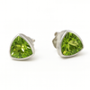 Capri Encased  Triangolo Studs Peridot