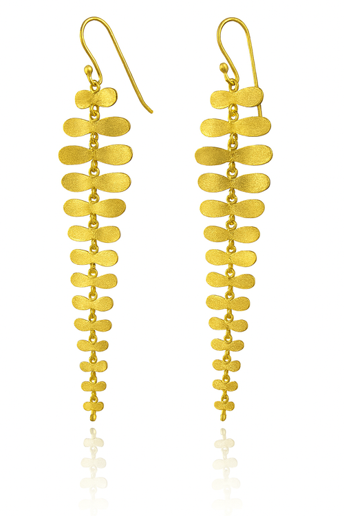 Gold Plated Brazilian Firefly Earrings