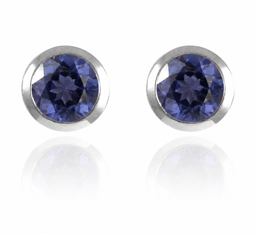 Gaudi Gemstone Studs Iolite