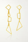 Gold Plated Berlin Angular Drops