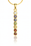 Gold Plated Seven Chakra Pendant