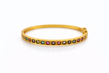 Capri Sunlight Mixed Tourmaline Bangle
