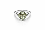 Icelandic Vatnajökull Classic Cocktail Ring - Green Amethyst