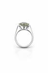 Icelandic Vatnajökull Classic Cocktail Ring - Green Amethyst