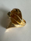 Gold Plated Grande Flamenco Flor Ring