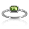 Iceland Rectangle Stacking Ring Peridot