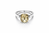 Icelandic Vatnajökull Classic Cocktail Ring - Citrine