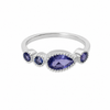 Rani Pear Stackable Band - Iolite