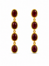 Jaipur Garnet Cascade Earrings – Gold Plated