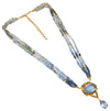 Jaipur Sky Dream Necklace - Gold Plated Blue Topaz with Diamonds