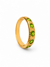Jaipuri Encased Peridot Ring