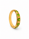 Jaipuri Encased Peridot Ring