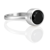 Oval Stackable Jaipuri Ring Black Onyx