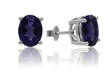 Jaipuri Studs Iolite