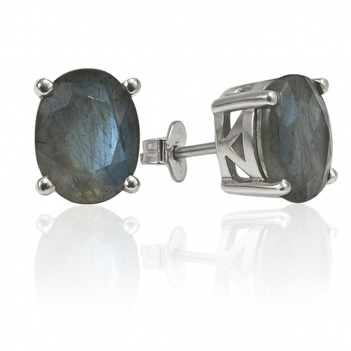Jaipuri Studs Labradorite