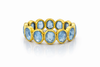 Jaipur Blue Topaz Aura Cobblestone Band