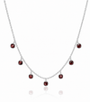 7 Stone Kathak Necklace Garnet