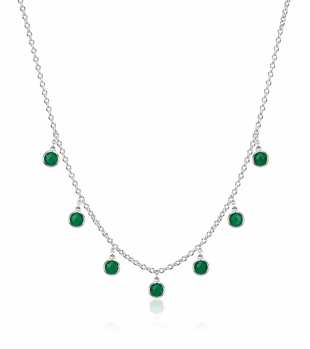 Floating Oval Pietra Necklace Amethyst