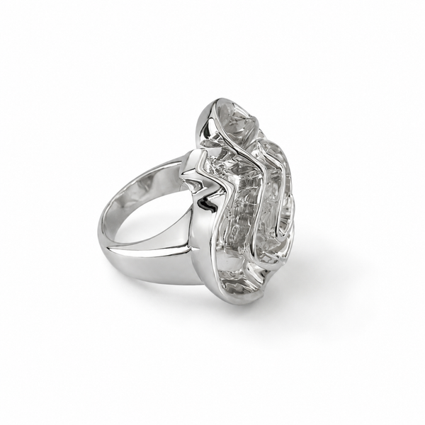 Large Gaudi Flower Cocktail Ring