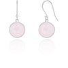 Medium Hanging Puntino Earrings Rose Quartz