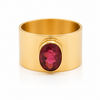 Jaipur Nocturne Ring Garnet (Gold Plated)