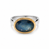 Golden Iberia Oval Gemstone Ring	- Labradorite