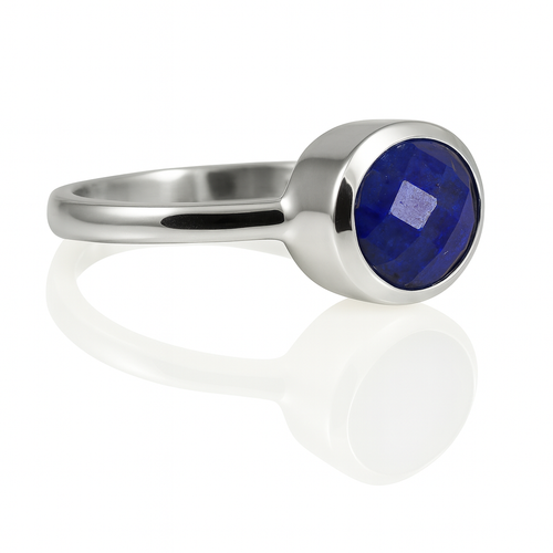 Oval Stackable Jaipuri Ring Lapis Lazuli