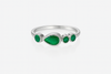 Rani Pear Stackable Band - Peridot