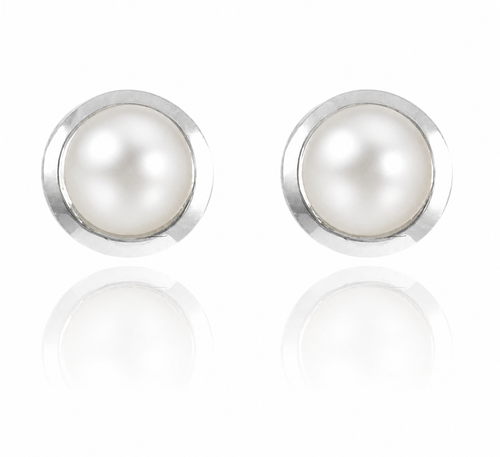 Gaudi Gemstone Studs Pearl