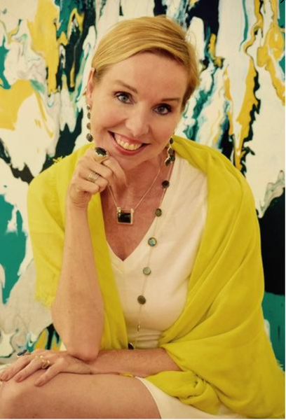 18K V Faceted 17 Stone Capri Long Necklace Labradorite