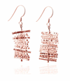 Rose Gold Plated Nirvana Turning Twig Earrings