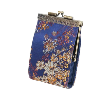 Cathayana Card Holder with RFID Black Dragonfly