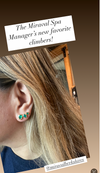 Peacock Climbing Earrings Green Onyx