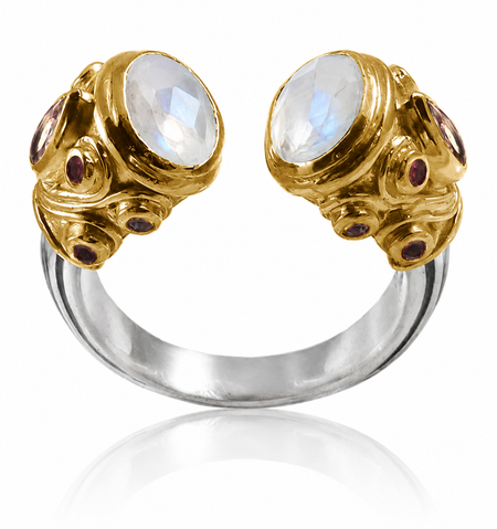 Cobblestone Ring Mixed Tourmaline