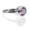Oval Stackable Jaipuri Ring Amethyst