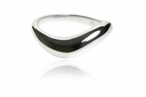 Bilbao Wave Band Sterling Silver
