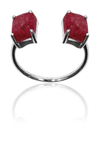 Non Connect Trek Ring Rough Cut Ruby