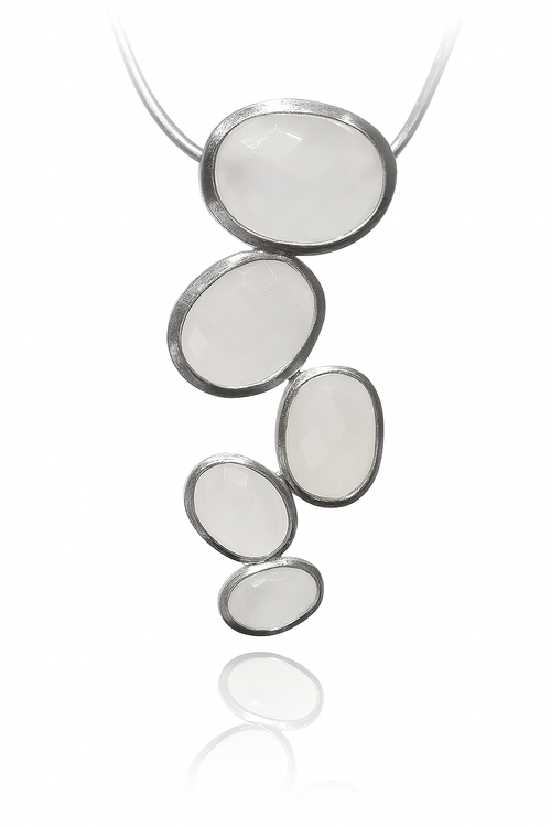 Brazilian Raindrop Pendant White Moonstone